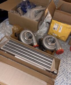Twin turbo/piping and inter cooler kit