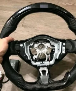 OHT Motors Carbon fiber White Stitching steering wheel.