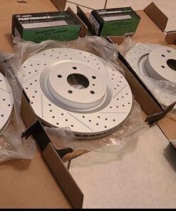 Q50 RED SPORT Slotted Brake Rotor kits