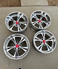 VIP-style chrome multi-piece wheels
